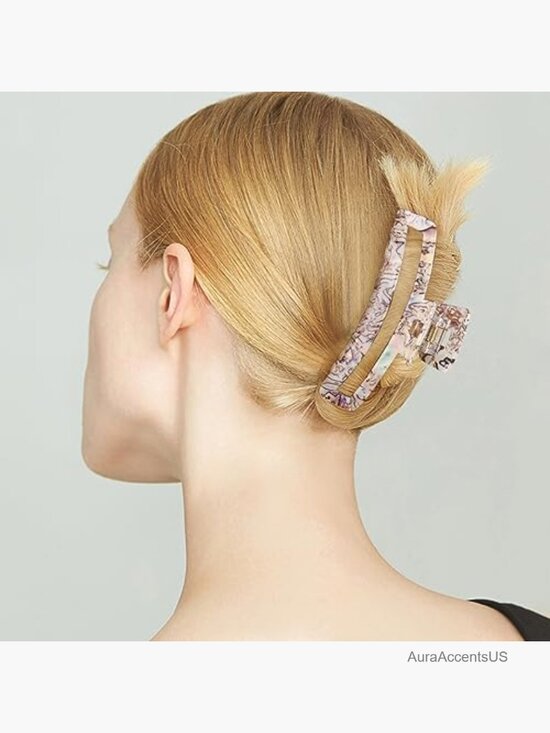 Large Non-Slip Rectangle Claw Hair Clips - Strong Hold Jaw Clamp for Thick Hair main image 7